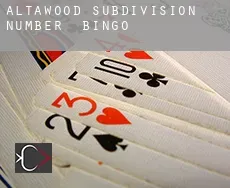 Altawood Subdivision Number 3  bingo